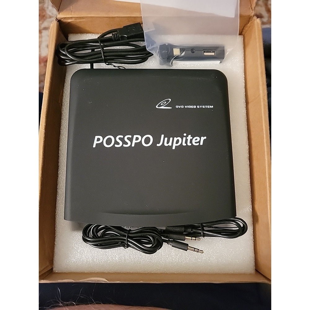 POSSPO Jupiter USB CD Player for Car Auto Portable External DVD Player Aux